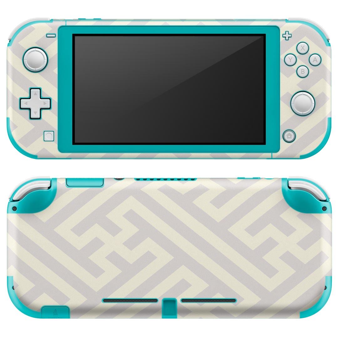 igsticker Nintendo Switch Lite 専用 デザインスキンシール 全面 ニンテンドー スイッチ ライト 専用 ゲーム機 カバー アクセサリー フィルム ステッカー エアフリー 004298 模様 シンプル 白