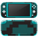 igsticker Nintendo Switch Lite 専用 デザインスキンシール 全面 ニンテンドー スイッチ ライト 専用 ゲーム機 カバー アクセサリー フィルム ステッカー エアフリー 004314 模様 シンプル 緑(2)
