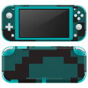 igsticker Nintendo Switch Lite 専用 デザインスキンシール 全面 ニンテンドー スイッチ ライト 専用 ゲーム機 カバー アクセサリー フィルム ステッカー エアフリー 004314 模様　シンプル　緑