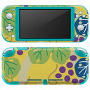 igsticker Nintendo Switch Lite 専用 デザインスキンシール 全面 ニンテンドー スイッチ ライト 専用 ゲーム機 カバー アクセサリー フィルム ステッカー エアフリー 004332 ぶどう イラスト 模様