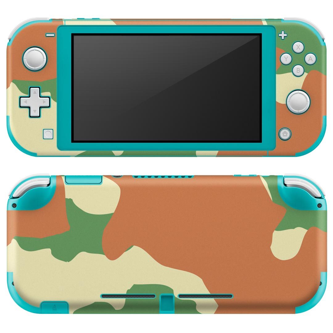 igsticker Nintendo Switch Lite 専用 デザインスキンシール 全面 ニンテンドー スイッチ ライト 専用 ゲーム機 カバー アクセサリー フィルム ステッカー エアフリー 004352 迷彩　カモフラ　模様
