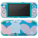 igsticker Nintendo Switch Lite 専用 デザインスキンシール 全面 ニンテンドー スイッチ ライト 専用 ゲーム機 カバー アクセサリー フィルム ステッカー エアフリー 004383 うさぎ ハート 動物