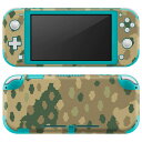 igsticker Nintendo Switch Lite 専用 デザインスキンシール 全面 ニンテンドー スイッチ ライト 専用 ゲーム機 カバー アクセサリー フィルム ステッカー エアフリー 004389 迷彩 カモフラ 模様