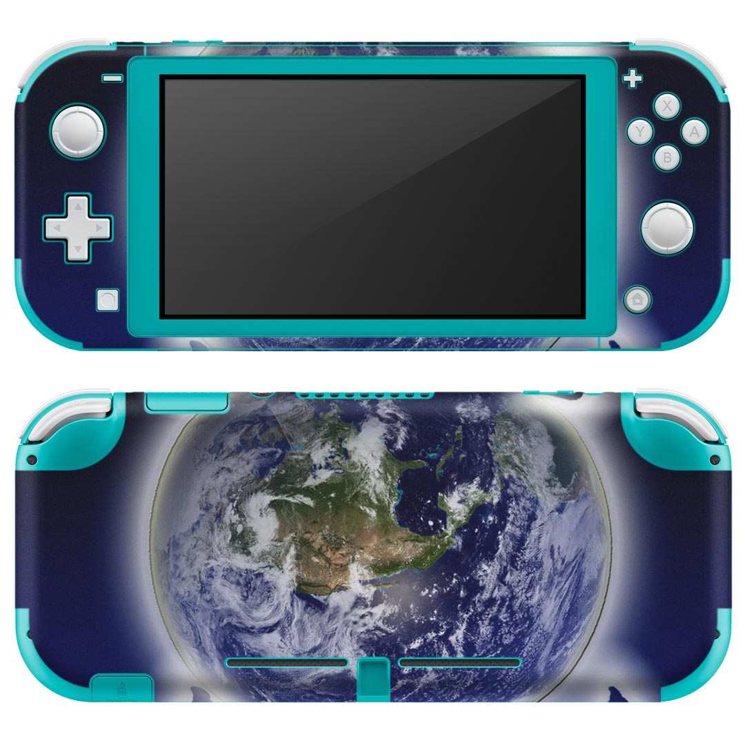 igsticker Nintendo Switch Lite 専用 デザインスキンシール 全面 ニンテンドー スイッチ ライト 専用 ゲーム機 カバー アクセサリー フィルム ステッカー エアフリー 004469 地球 スポーツ イラスト