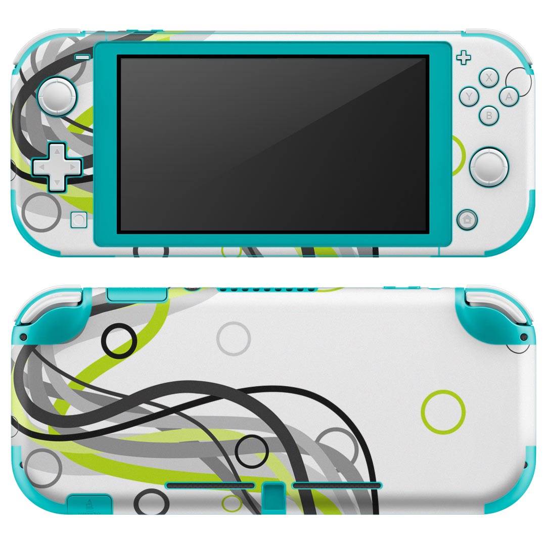igsticker Nintendo Switch Lite 専用 デザインスキンシール 全面 ニンテンドー スイッチ ライト 専用 ゲーム機 カバー アクセサリー フィルム ステッカー エアフリー 004492 シンプル 緑