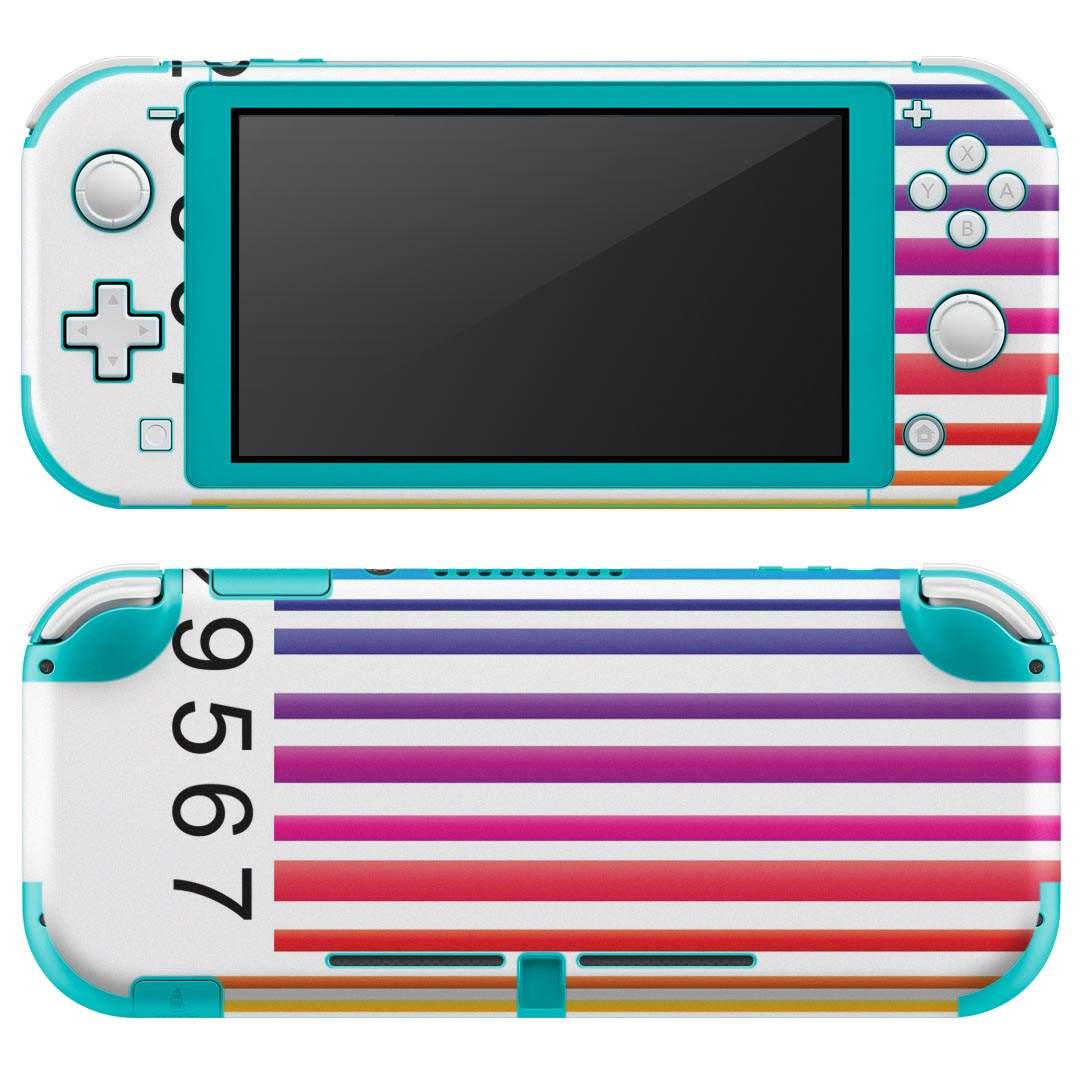 igsticker Nintendo Switch Lite 専用 デザインスキンシール 全面 ニンテンドー スイッチ ライト 専用 ゲーム機 カバー アクセサリー フィルム ステッカー エアフリー 004497 カラフル 数字