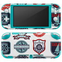 igsticker Nintendo Switch Lite 専用 デザインスキンシール 全面 ニンテンドー スイッチ ライト 専用 ゲーム機 カバー アクセサリー フィルム ステッカー エアフリー 004514 マリン　ワッペン　イラスト