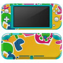 igsticker Nintendo Switch Lite 専用 デザインスキンシール 全面 ニンテンドー スイッチ ライト 専用 ゲーム機 カバー アクセサリー フィルム ステッカー エアフリー 004534 ハート　花　カラフル