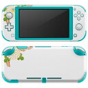 igsticker Nintendo Switch Lite 専用 デザインスキンシール 全面 ニンテンドー スイッチ ライト 専用 ゲーム機 カバー アクセサリー フィルム ステッカー エアフリー 004537 花 蝶 和柄 和風(2)