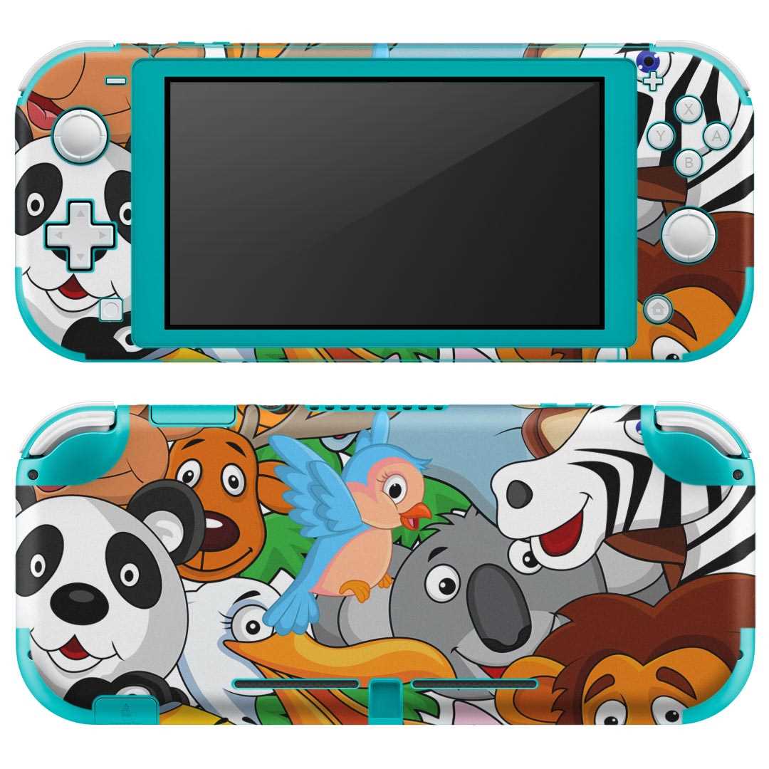 igsticker Nintendo Switch Lite 専用 デザインスキンシール 全面 ニンテンドー スイッチ ライト 専用 ゲーム機 カバー アクセサリー フィルム ステッカー エアフリー 004562 動物 キャラクター