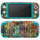igsticker Nintendo Switch Lite 専用 デザインスキンシール 全面 ニンテンドー スイッチ ライト 専用 ゲーム機 カバー アクセサリー フィルム ステッカー エアフリー 004568 レンガ シンプル(2)