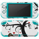 igsticker Nintendo Switch Lite 専用 デザインスキンシール 全面 ニンテンドー スイッチ ライト 専用 ゲーム機 カバー アクセサリー フィルム ステッカー エアフリー 004582 カップル ハート イラスト