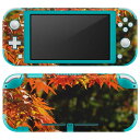 igsticker Nintendo Switch Lite 専用 デザインスキンシール 全面 ニンテンドー スイッチ ライト 専用 ゲーム機 カバー アクセサリー フィルム ステッカー エアフリー 004615 紅葉 秋 風景