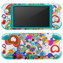 igsticker Nintendo Switch Lite 専用 デザインスキンシール 全面 ニンテンドー スイッチ ライト 専用 ゲーム機 カバー アクセサリー フィルム ステッカー エアフリー 004640 ハート カラフル(2)