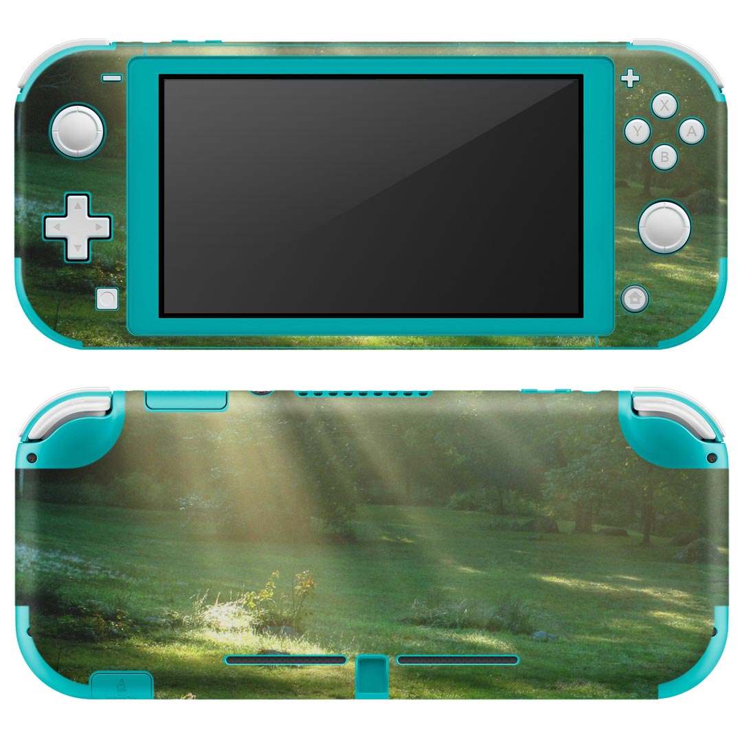 igsticker Nintendo Switch Lite 専用 デザインスキンシール 全面 ニンテンドー スイッチ ライト 専用 ゲーム機 カバー アクセサリー フィルム ステッカー エアフリー 004644 森　写真　景色