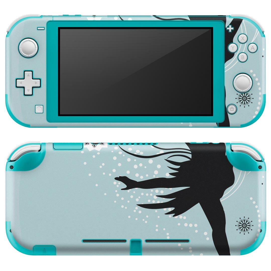 igsticker Nintendo Switch Lite 専用 デザインスキンシール 全面 ニンテンドー スイッチ ライト 専用 ゲーム機 カバー アクセサリー フィルム ステッカー エアフリー 004670 スケート　イラスト　冬