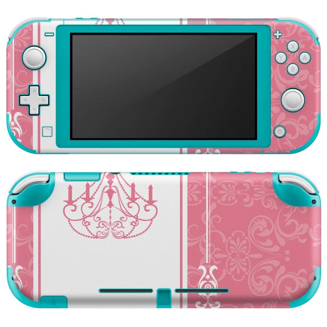 igsticker Nintendo Switch Lite 専用 デザインスキンシール 全面 ニンテンドー スイッチ ライト 専用 ゲーム機 カバー アクセサリー フィルム ステッカー エアフリー 004685 ピンク ガーリー