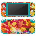igsticker Nintendo Switch Lite 専用 デザインスキンシール 全面 ニンテンドー スイッチ ライト 専用 ゲーム機 カバー アクセサリー フィルム ステッカー エアフリー 004720 花 色彩 カラフル