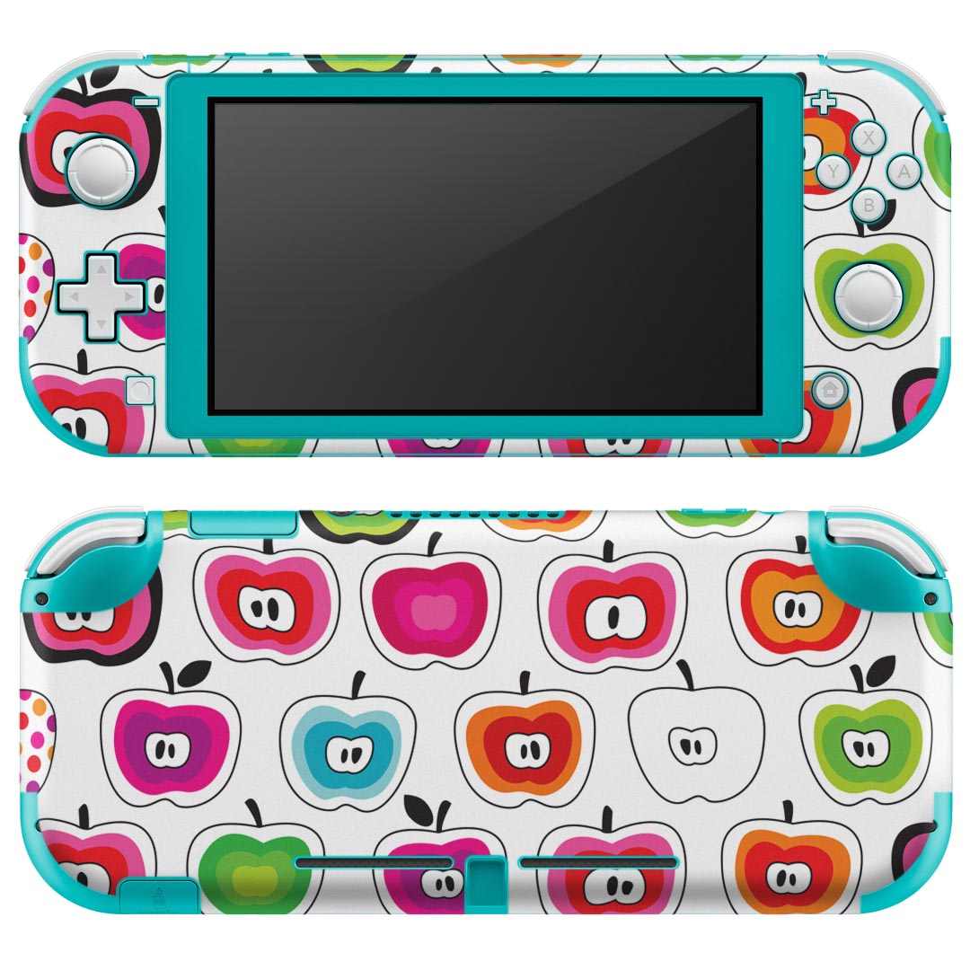 製品名 Nintendo Switch Lite専用 デザインスキンシール セット内容 Nintendo Switch Lite本体用スキンシール（裏表）各1枚 ※液晶側シールは2パーツに分かれていますニンテンドースイッチライト専用です。据え置き機のSwitch本体やJoyコンには対応していません。 商品特徴 3M社製の再剥離性シートを素材に採用し、細かな位置調整がしやすく貼り直しが容易です。また、エアフリーでもありますので気泡が簡単に逃げるので、キレイに貼ることができます。専用の業務プリンターを使い、商品画像と遜色のない美しい印刷仕上がり。 注意事項 画像はサンプルですので、ご覧の環境によっては多少色味に違いを感じる場合がございます。 イメージと違った、モニターと色味が異なるという理由での交換や返金はご対応出来かねます。スキンシールのみの販売で、ニンテンドースイッチ本体などは付属しません。シワができた場合、ドライヤーなどで軽く温め、外側に向けてシワを伸ばすように貼ってください。初回貼付時の位置調整や貼り直しは可能ですが、しっかりと押し付けて接着させた後の再剥離、再利用は保証しておりません。また接着部に油分や汚れが付着しますと角の部分は剥がれやすくなりますので、貼付時はあまり触れないようにご注意ください。無地のセミグロスシートにデザインをプリントした商品で、デコなどの加工はございません。 凹凸や光沢があるように見えたり布地や金属を素材にしたように見える商品もありますが、デザインの図版によるものです。印刷時に微妙な画像のズレが生じる場合がございます。ご注文後に1点1点制作する受注生産品の為、不良品以外のご返品や交換は固くお断りします。 商品発送 完全受注生産のハンドメイド商品となりますので、既製品と比べて発送までお時間を頂いています。 基本的に決済確認後2?3営業日、最大で10営業日での発送となります。繁忙期や休業日明けの場合はさらに時間がかかる場合があります。 その際には別途メールにてご連絡致します。メール便の場合、発送日から到着までに2?4日ほどかかる場合が多く、紛失などの保障もご対応できかねます。あらかじめご了承下さい。