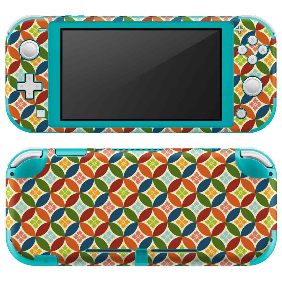 igsticker Nintendo Switch Lite 専用 デザインスキンシール 全面 ニンテンドー スイッチ ライト 専用 ゲーム機 カバー アクセサリー フィルム ステッカー エアフリー 004748 カラフル　模様