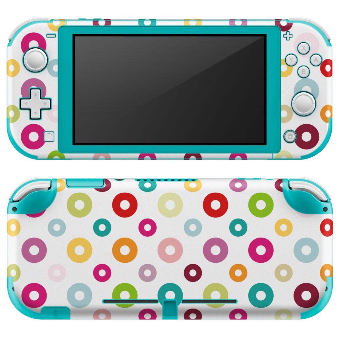 igsticker Nintendo Switch Lite 専用 デザインスキンシール 全面 ニンテンドー スイッチ ライト 専用 ゲーム機 カバー アクセサリー フィルム ステッカー エアフリー 004808 カラフル 模様
