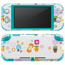 igsticker Nintendo Switch Lite 専用 デザインスキンシール 全面 ニンテンドー スイッチ ライト 専用 ゲーム機 カバー アクセサリー フィルム ステッカー エアフリー 004810 花 蝶 カラフル(2)