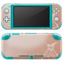 igsticker Nintendo Switch Lite 専用 デザインスキンシール 全面 ニンテンドー スイッチ ライト 専用 ゲーム機 カバー アクセサリー フィルム ステッカー エアフリー 004820 雪 結晶 ピンク(2)