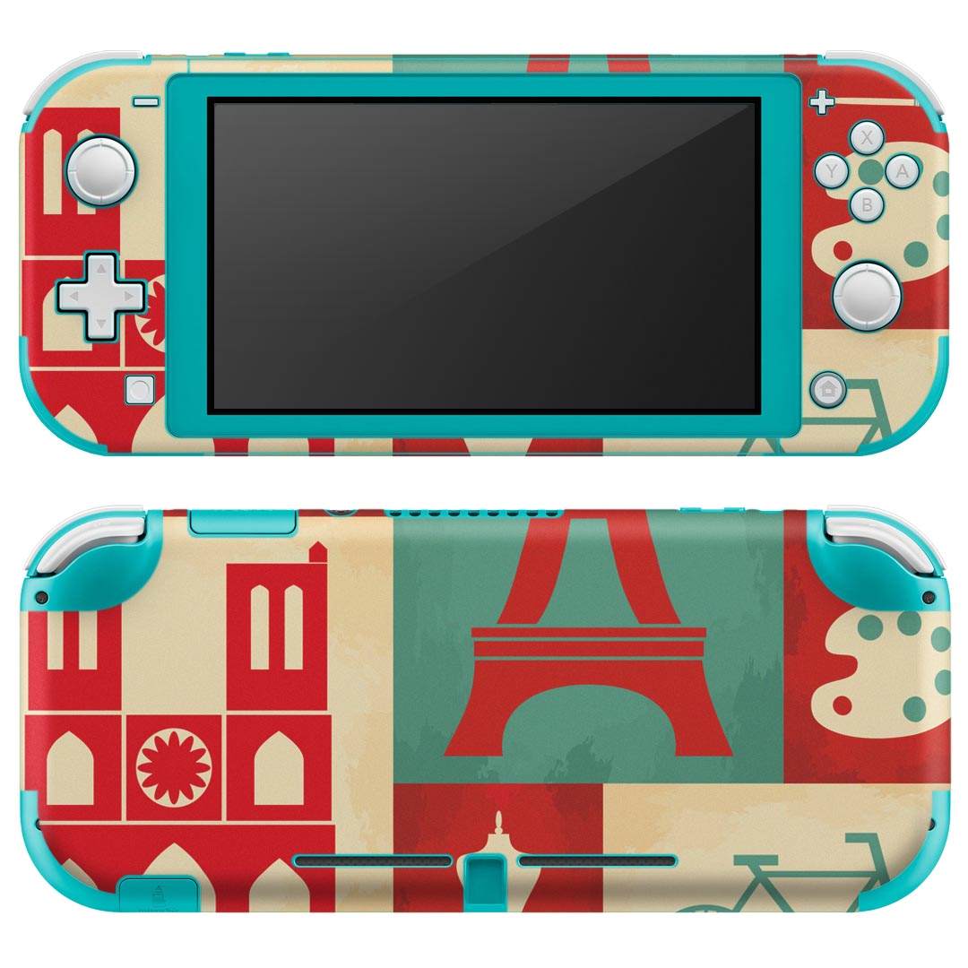 igsticker Nintendo Switch Lite 専用 デザインスキンシール 全面 ニンテンドー スイッチ ライト 専用 ゲーム機 カバー アクセサリー フィルム ステッカー エアフリー 004830 外国　イラスト