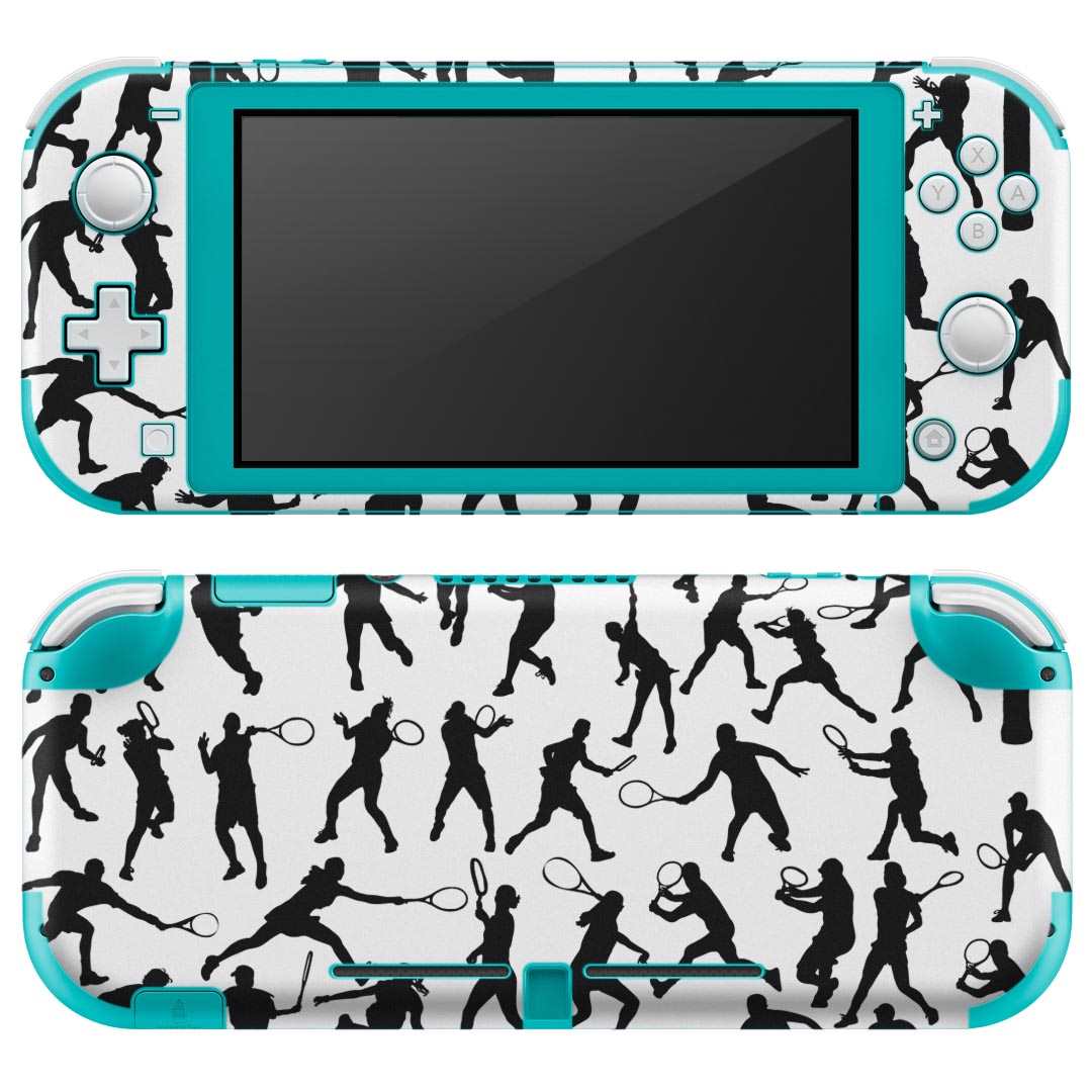 igsticker Nintendo Switch Lite 専用 デザインスキンシール 全面 ニンテンドー スイッチ ライト 専用 ゲーム機 カバー アクセサリー フィルム ステッカー エアフリー 004831 テニス イラスト