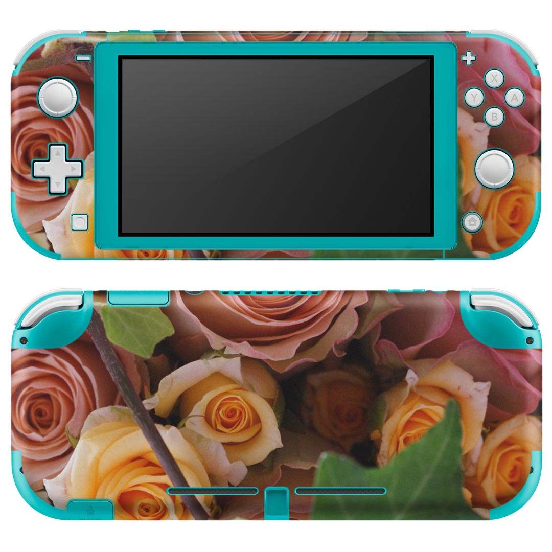 igsticker Nintendo Switch Lite 専用 デザインスキンシール 全面 ニンテンドー スイッチ ライト 専用 ゲーム機 カバー アクセサリー フィルム ステッカー エアフリー 004906 花　写真