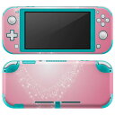 igsticker Nintendo Switch Lite 専用 デザインスキンシール 全面 ニンテンドー スイッチ ライト 専用 ゲーム機 カバー アクセサリー フィルム ステッカー エアフリー 004938 ハート ピンク バレンタイン(2)