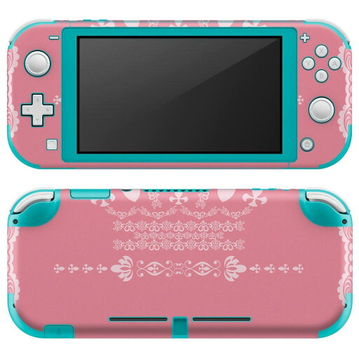 igsticker Nintendo Switch Lite 専用 デザインスキンシール 全面 ニンテンドー スイッチ ライト 専用 ゲーム機 カバー アクセサリー フィルム ステッカー エアフリー 004997 クラウン ピンク レース igsticker Nintendo Switch Lite 専用 デザインスキンシール 全面 ニンテンドー スイッチ ライト 専用 ゲーム機 カバー アクセサリー フィルム ステッカー エアフリー 004997 クラウン ピンク レース