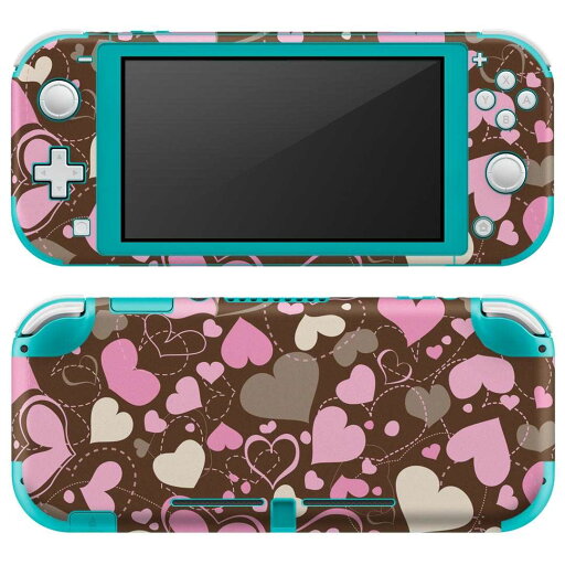 igsticker Nintendo Switch Lite 専用 デザインスキンシール 全面 ニンテンドー スイッチ ライト 専用 ゲーム機 カバー アクセサリー フィルム ステッカー エアフリー 005039 ハート ブラウン イラスト igsticker Nintendo Switch Lite 専用 デザインスキンシール 全面 ニンテンドー スイッチ ライト 専用 ゲーム機 カバー アクセサリー フィルム ステッカー エアフリー 005039 ハート ブラウン イラスト