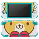 igsticker Nintendo Switch Lite 専用 デザインスキンシール 全面 ニンテンドー スイッチ ライト 専用 ゲーム機 カバー アクセサリー フィルム ステッカー エアフリー 005059 くま イラスト ハート