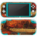 igsticker Nintendo Switch Lite 専用 デザインスキンシール 全面 ニンテンドー スイッチ ライト 専用 ゲーム機 カバー アクセサリー フィルム ステッカー エアフリー 005203 紅葉 秋 景色