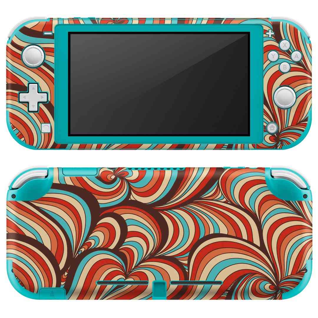 igsticker Nintendo Switch Lite 専用 デザインスキンシール 全面 ニンテンドー スイッチ ライト 専用 ゲーム機 カバー アクセサリー フィルム ステッカー エアフリー 005205 モダン 模様 柄