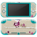 igsticker Nintendo Switch Lite 専用 デザインスキンシール 全面 ニンテンドー スイッチ ライト 専用 ゲーム機 カバー アクセサリー フィルム ステッカー エアフリー 005207 クリスマス サンタ 冬