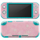 igsticker Nintendo Switch Lite 専用 デザインスキンシール 全面 ニンテンドー スイッチ ライト 専用 ゲーム機 カバー アクセサリー フィルム ステッカー エアフリー 005211 ピンク パール シンプル(2)