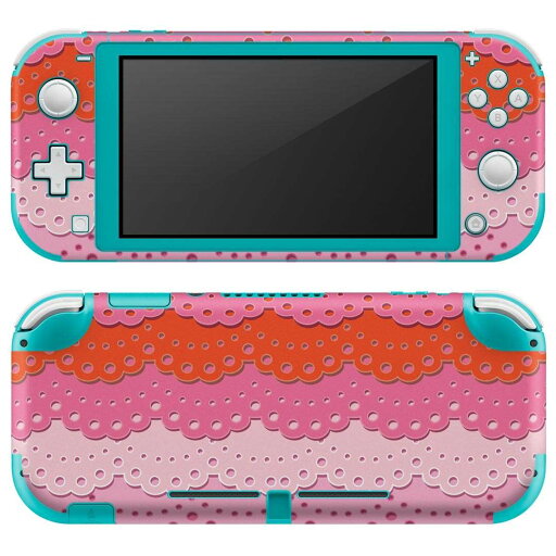 igsticker Nintendo Switch Lite 専用 デザインスキンシール 全面 ニンテンドー スイッチ ライト 専用 ゲーム機 カバー アクセサリー フィルム ステッカー エアフリー 005234 ピンク レース 模様 igsticker Nintendo Switch Lite 専用 デザインスキンシール 全面 ニンテンドー スイッチ ライト 専用 ゲーム機 カバー アクセサリー フィルム ステッカー エアフリー 005234 ピンク レース 模様