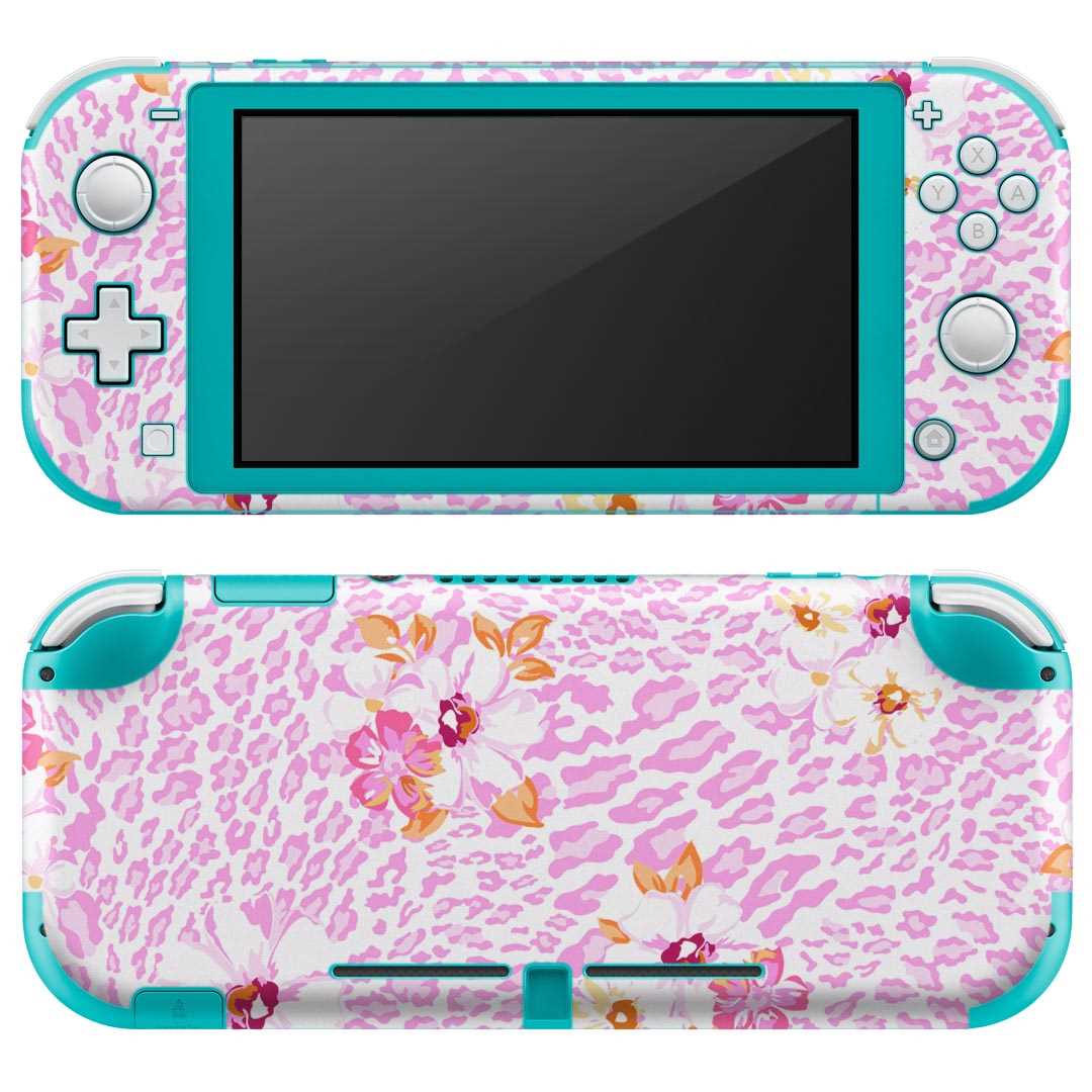 igsticker Nintendo Switch Lite 専用 デザインスキンシール 全面 ニンテンドー スイッチ ライト 専用 ゲーム機 カバー アクセサリー フィルム ステッカー エアフリー 005246 ハイビスカス ピンク ヒョウ柄 igsticker Nintendo Switch Lite 専用 デザインスキンシール 全面 ニンテンドー スイッチ ライト 専用 ゲーム機 カバー アクセサリー フィルム ステッカー エアフリー 005246 ハイビスカス ピンク ヒョウ柄