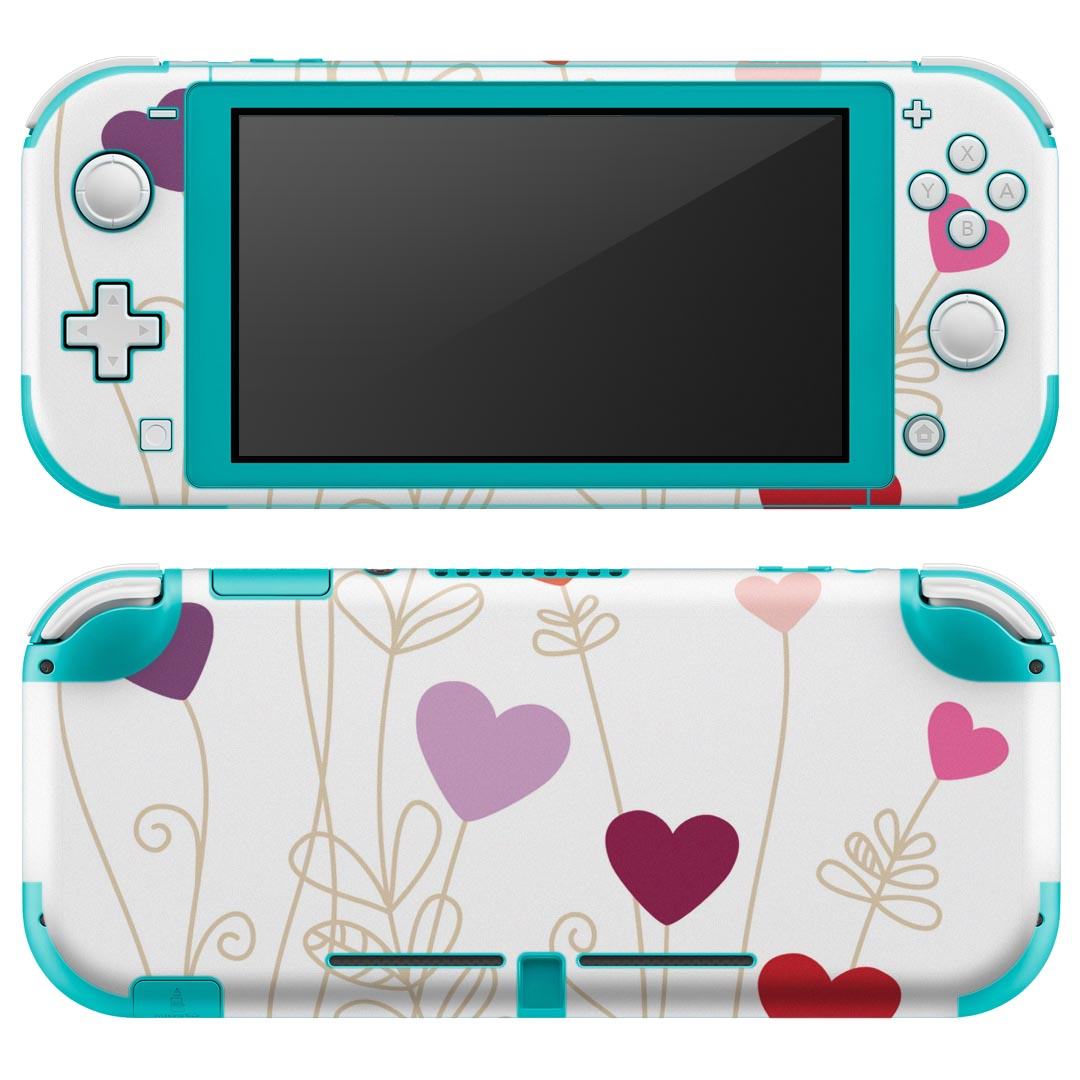 製品名 Nintendo Switch Lite専用 デザインスキンシール セット内容 Nintendo Switch Lite本体用スキンシール（裏表）各1枚 ※液晶側シールは2パーツに分かれていますニンテンドースイッチライト専用です。据え置き機のSwitch本体やJoyコンには対応していません。 商品特徴 3M社製の再剥離性シートを素材に採用し、細かな位置調整がしやすく貼り直しが容易です。また、エアフリーでもありますので気泡が簡単に逃げるので、キレイに貼ることができます。専用の業務プリンターを使い、商品画像と遜色のない美しい印刷仕上がり。 注意事項 画像はサンプルですので、ご覧の環境によっては多少色味に違いを感じる場合がございます。 イメージと違った、モニターと色味が異なるという理由での交換や返金はご対応出来かねます。スキンシールのみの販売で、ニンテンドースイッチ本体などは付属しません。シワができた場合、ドライヤーなどで軽く温め、外側に向けてシワを伸ばすように貼ってください。初回貼付時の位置調整や貼り直しは可能ですが、しっかりと押し付けて接着させた後の再剥離、再利用は保証しておりません。また接着部に油分や汚れが付着しますと角の部分は剥がれやすくなりますので、貼付時はあまり触れないようにご注意ください。無地のセミグロスシートにデザインをプリントした商品で、デコなどの加工はございません。 凹凸や光沢があるように見えたり布地や金属を素材にしたように見える商品もありますが、デザインの図版によるものです。印刷時に微妙な画像のズレが生じる場合がございます。ご注文後に1点1点制作する受注生産品の為、不良品以外のご返品や交換は固くお断りします。 商品発送 完全受注生産のハンドメイド商品となりますので、既製品と比べて発送までお時間を頂いています。 基本的に決済確認後2?3営業日、最大で10営業日での発送となります。繁忙期や休業日明けの場合はさらに時間がかかる場合があります。 その際には別途メールにてご連絡致します。メール便の場合、発送日から到着までに2?4日ほどかかる場合が多く、紛失などの保障もご対応できかねます。あらかじめご了承下さい。