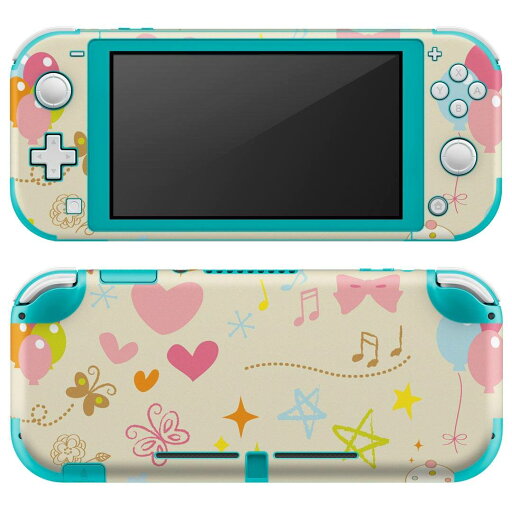 igsticker Nintendo Switch Lite 専用 デザインスキンシール 全面 ニンテンドー スイッチ ライト 専用 ゲーム機 カバー アクセサリー フィルム ステッカー エアフリー 005335 ハート 花 リボン igsticker Nintendo Switch Lite 専用 デザインスキンシール 全面 ニンテンドー スイッチ ライト 専用 ゲーム機 カバー アクセサリー フィルム ステッカー エアフリー 005335 ハート 花 リボン