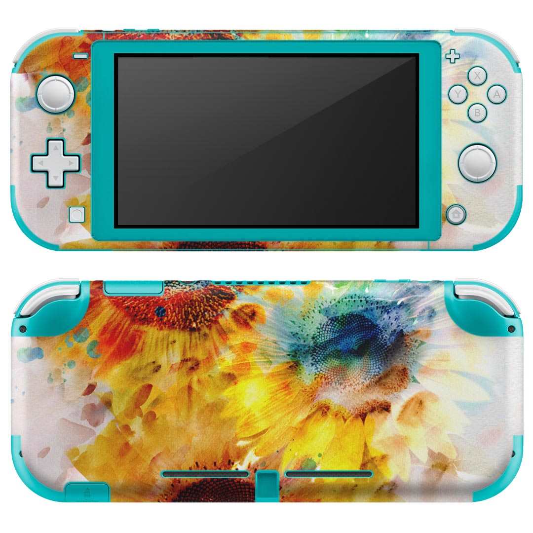 igsticker Nintendo Switch Lite 専用 デザインスキンシール 全面 ニンテンドー スイッチ ライト 専用 ゲーム機 カバー アクセサリー フィルム ステッカー エアフリー 005339 花 色彩