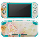 igsticker Nintendo Switch Lite 専用 デザインスキンシール 全面 ニンテンドー スイッチ ライト 専用 ゲーム機 カバー アクセサリー フィルム ステッカー エアフリー 005340 花 色彩