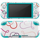 igsticker Nintendo Switch Lite 専用 デザインスキンシール 全面 ニンテンドー スイッチ ライト 専用 ゲーム機 カバー アクセサリー フィルム ステッカー エアフリー 005405 ハート　模様