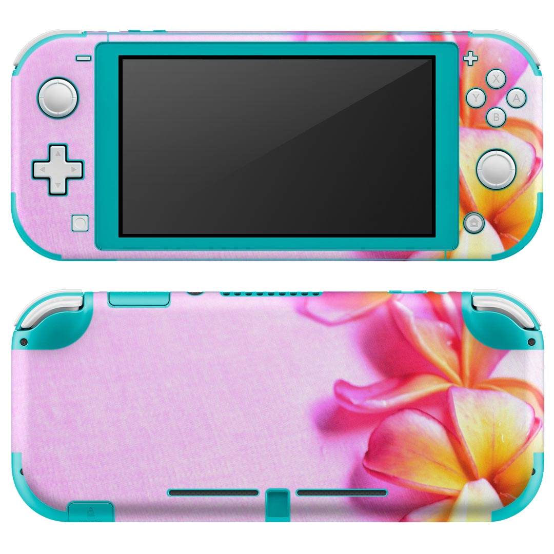 igsticker Nintendo Switch Lite 専用 デザインスキンシール 全面 ニンテンドー スイッチ ライト 専用 ゲーム機 カバー アクセサリー フィルム ステッカー エアフリー 005418 写真　花　　夏