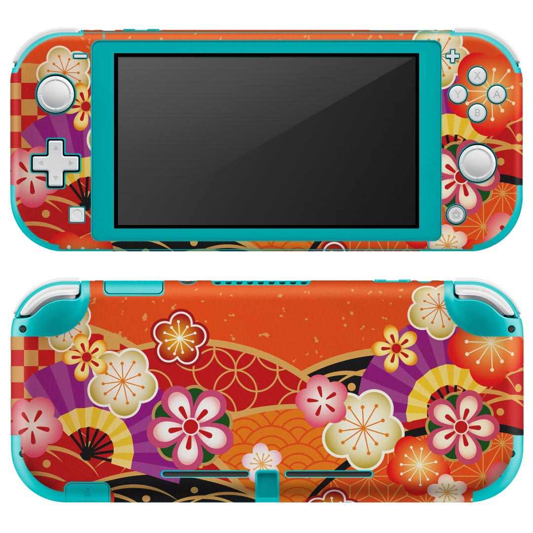 製品名 Nintendo Switch Lite専用 デザインスキンシール セット内容 Nintendo Switch Lite本体用スキンシール（裏表）各1枚 ※液晶側シールは2パーツに分かれていますニンテンドースイッチライト専用です。据え置き機のSwitch本体やJoyコンには対応していません。 商品特徴 3M社製の再剥離性シートを素材に採用し、細かな位置調整がしやすく貼り直しが容易です。また、エアフリーでもありますので気泡が簡単に逃げるので、キレイに貼ることができます。専用の業務プリンターを使い、商品画像と遜色のない美しい印刷仕上がり。 注意事項 画像はサンプルですので、ご覧の環境によっては多少色味に違いを感じる場合がございます。 イメージと違った、モニターと色味が異なるという理由での交換や返金はご対応出来かねます。スキンシールのみの販売で、ニンテンドースイッチ本体などは付属しません。シワができた場合、ドライヤーなどで軽く温め、外側に向けてシワを伸ばすように貼ってください。初回貼付時の位置調整や貼り直しは可能ですが、しっかりと押し付けて接着させた後の再剥離、再利用は保証しておりません。また接着部に油分や汚れが付着しますと角の部分は剥がれやすくなりますので、貼付時はあまり触れないようにご注意ください。無地のセミグロスシートにデザインをプリントした商品で、デコなどの加工はございません。 凹凸や光沢があるように見えたり布地や金属を素材にしたように見える商品もありますが、デザインの図版によるものです。印刷時に微妙な画像のズレが生じる場合がございます。ご注文後に1点1点制作する受注生産品の為、不良品以外のご返品や交換は固くお断りします。 商品発送 完全受注生産のハンドメイド商品となりますので、既製品と比べて発送までお時間を頂いています。 基本的に決済確認後2?3営業日、最大で10営業日での発送となります。繁忙期や休業日明けの場合はさらに時間がかかる場合があります。 その際には別途メールにてご連絡致します。メール便の場合、発送日から到着までに2?4日ほどかかる場合が多く、紛失などの保障もご対応できかねます。あらかじめご了承下さい。