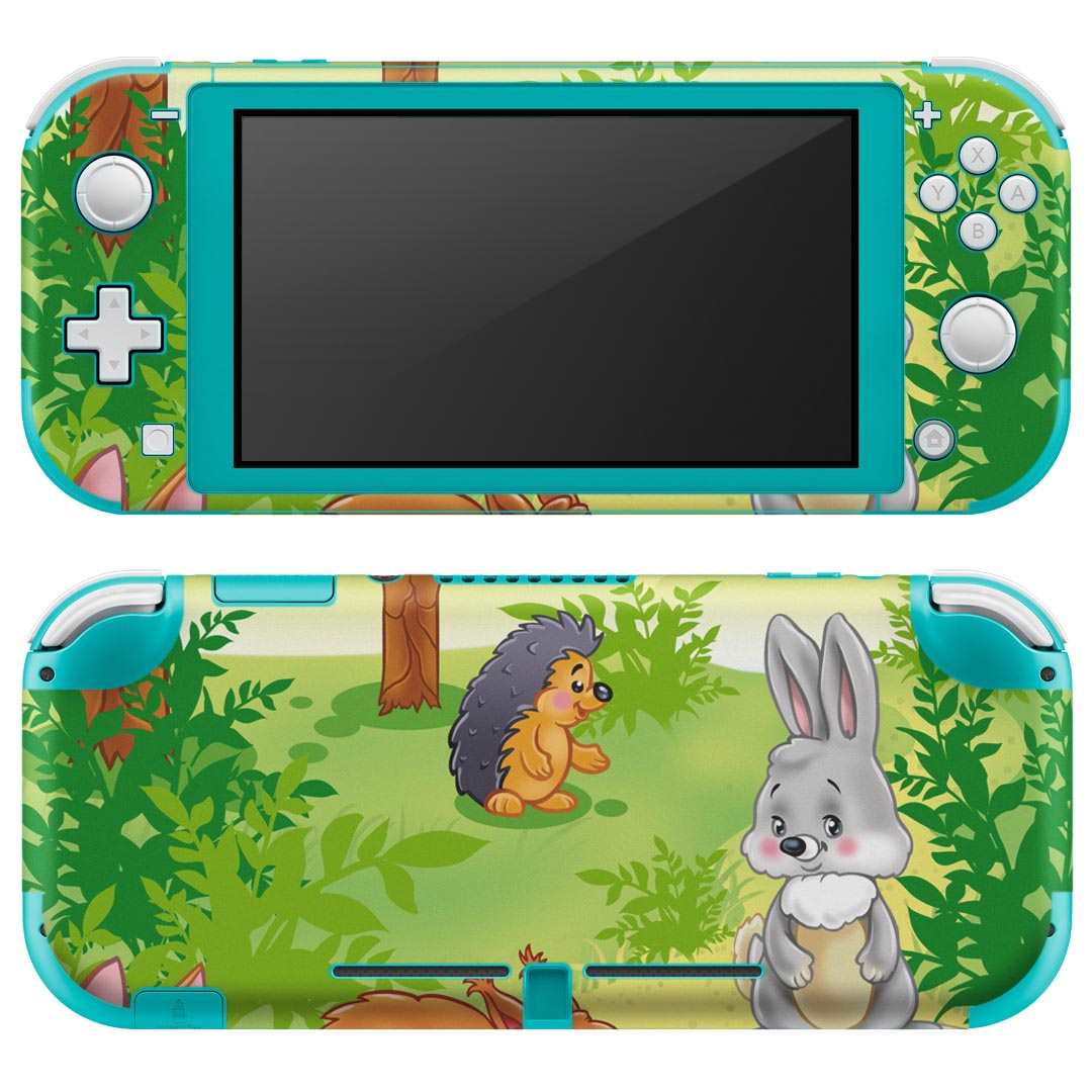 igsticker Nintendo Switch Lite 専用 デザインスキンシール 全面 ニンテンドー スイッチ ライト 専用 ゲーム機 カバー アクセサリー フィルム ステッカー エアフリー 005480 動物　キャラクター　イラスト