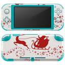 igsticker Nintendo Switch Lite 専用 デザインスキンシール 全面 ニンテンドー スイッチ ライト 専用 ゲーム機 カバー アクセサリー フィルム ステッカー エアフリー 005496 サンタ クリスマス