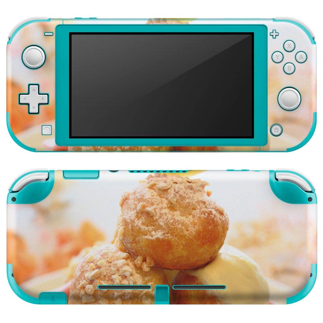 igsticker Nintendo Switch Lite 専用 デザインスキンシール 全面 ニンテンドー スイッチ ライト 専用 ゲーム機 カバー アクセサリー フィルム ステッカー エアフリー 005498 写真 食べ物